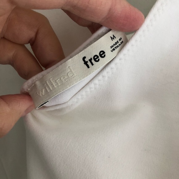 Aritzia Wilfred Free White Bodysuit Size M - Picture 5 of 5